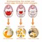 Kitcheniva Egg Timer for Boiling Eggs - Color Changing Egg Doneness Indicator for Perfect Soft, Medium & Hard Boiled Eggs